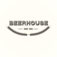 Vintage beer emblem
