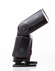 Camera flash light isolate on white background