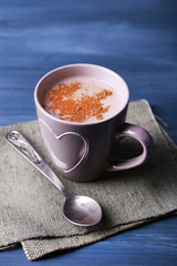 Cup of cocoa with spoon