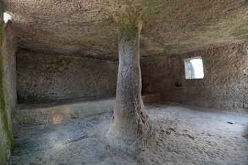 Chufut-Kale - medieval cave city fortress, Bakhchysarai, Crimea