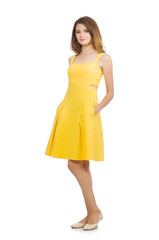 Young woman in fashion concept