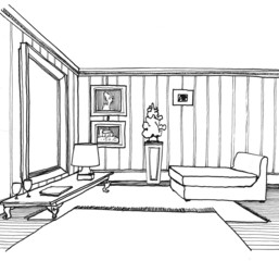 A brand new living room