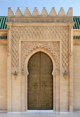 Marokko. Verzierte Tür des Mausoleums von Mohammed V in Rabat © Alexmar
