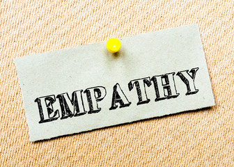 Empathy Message. Concept Image