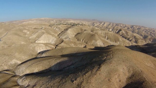 aerial view of Judea Desert Israel