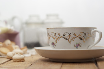 a cup of tea on table