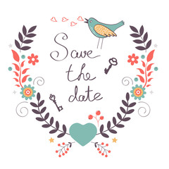 Save the date card