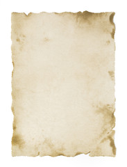 old blank parchment