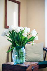 white tulips