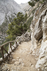 Mountain path in Samaria Gorge