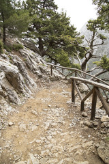 Mountain path in Samaria Gorge