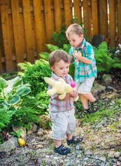 Playing During an Easter Egg Hunt