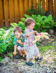 Boy Finds Golden Easter Eggs