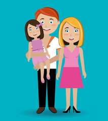 Family design, vector illustration.