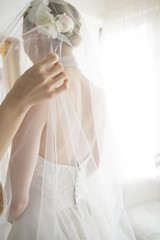 Bride of waiting room