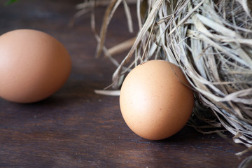Chicken eggs