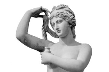 Fototapeta Venus statue isolated on white background obraz