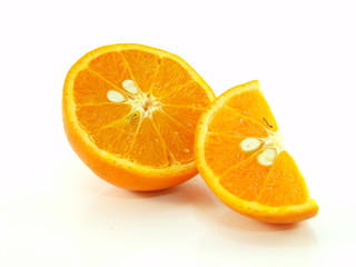 Fresh Oranges isolated on white background