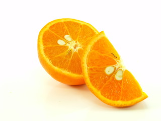 Fresh Oranges isolated on white background