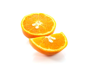 Fresh Oranges isolated on white background