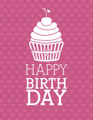 happy birthday design, vector illustration.