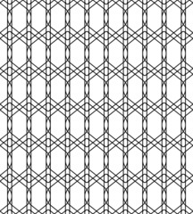 Black and white geometric seamless pattern modern stylish.