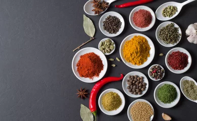Keuken spatwand met foto spices © aboikis