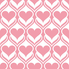 Fototapeta na wymiar abstract seamless pattern with hearts
