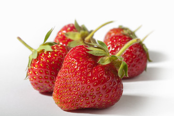 Strawberry on white background