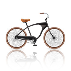 Realistic Bicycle Isolated