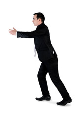 Business man carry something