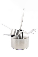 steel measuring cups