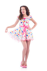 Young woman in fashion concept