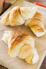 croissant on table