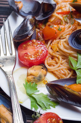 Spaghetti with Mussels