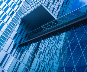 Modern architecture: facade in Frankfurt, Germany