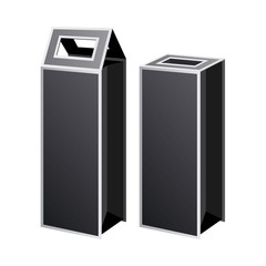 vector blank packing box on white background