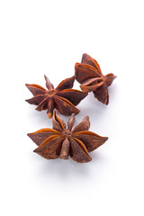 star anise isolated on a white background