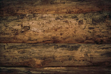 horizontal surface of untreated wood