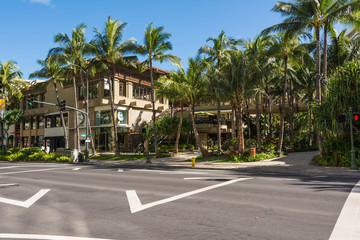 Kalakaua Avenue in Waikiki, Hawaii