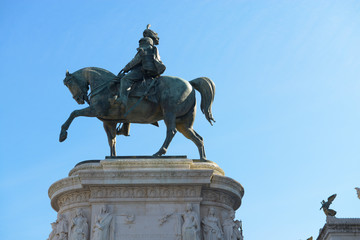 Fototapeta premium Statua di Vittorio Emanuele II