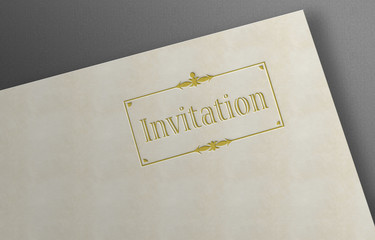 Invitation - Briefbogen
