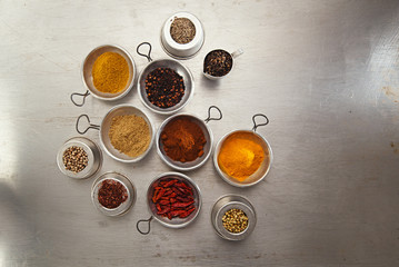 different spices