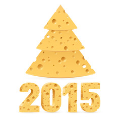 Cheese New Year symbols.