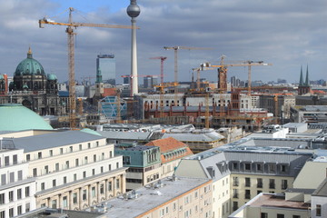 Blick zur Schlossbaustelle im Herzen Berlins (Feb. 2015)