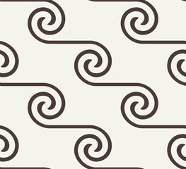 Vector seamless pattern. Black and white abstract background.