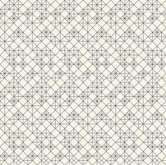 Fototapeta premium Vector seamless pattern. Black and white abstract background.