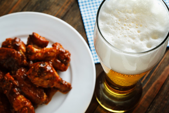 Beer With Buffalo Wings