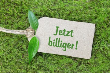 Jetzt billiger - Konzept