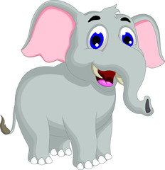 elephant cartoon posing